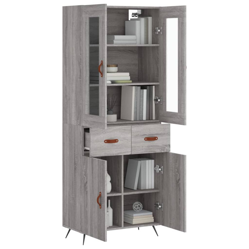 69.5cm Sideboard, Grey Sonoma