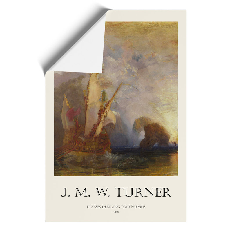 Ulysses Deriding Polyphemus Print by Joseph Mallord William Turner - Frameless Print, 42cm H x 30cm W x 0.1cm D