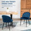 Chaise d'appoint rembourrée en velours noir Doop-842275920
