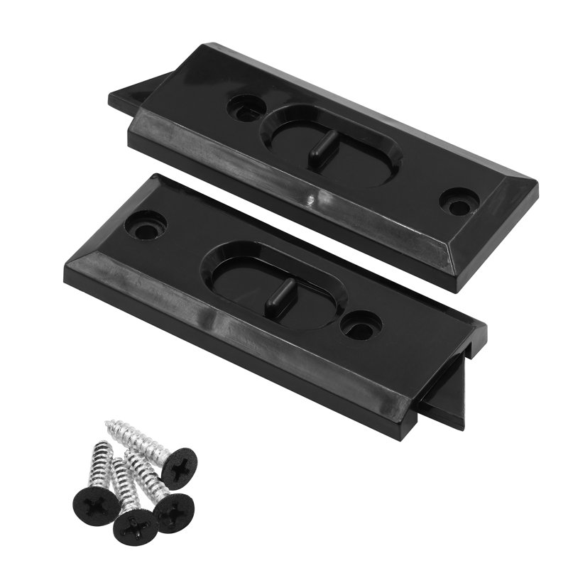 Loquet de fenêtre en vinyle Prime-Line, noir mat (1 paire)