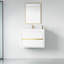 Meuble-lavabo de salle de bain avec comptoir et rangement - 30 po, meuble-lavabo de comptoir flottant élégant, hygiénique et élégant