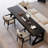 Black Rectangular Solid Wood  desk-33601806