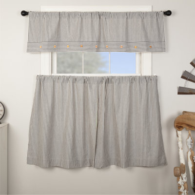Ensemble de 2 coussins gris Farmhouse