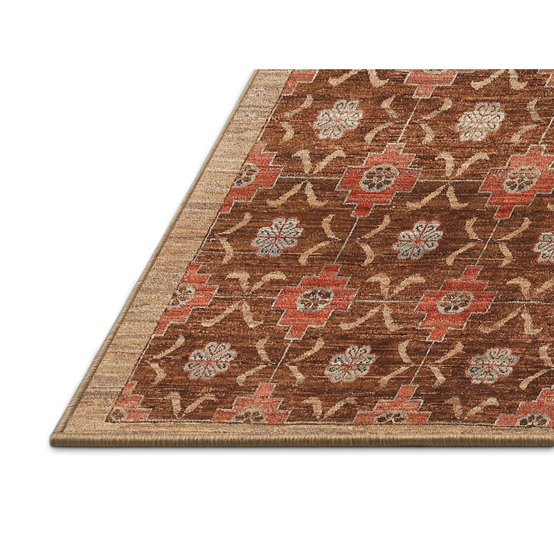 Tapis contemporain brun, Rectangle 2 pi x 3 pi