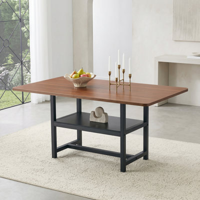 Metal Base Dining Table