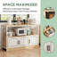 Buffet 47,2 pouces, blanc
