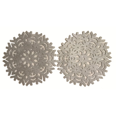 SNOWFLAKE glitter Siobhan Placemats