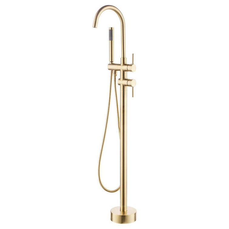 Single Handle Floor Mounted Clawfoot Tub Faucet