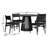 Buffolino 4 - Person Pedestal Dining Set-98202730-98202732-98202735