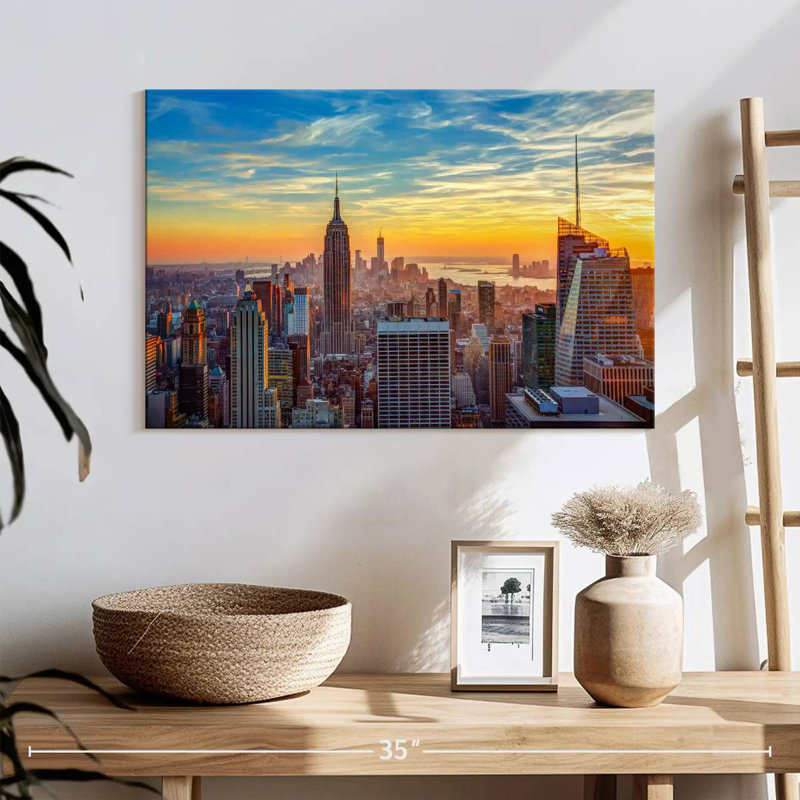 Nicci New York Sunset Sky, 16" H x 24" W
