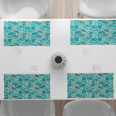 Polyester Paisley Rectangle Placemat