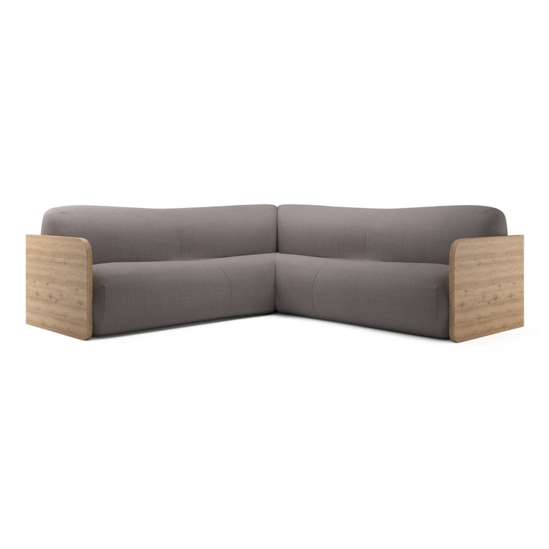Clarence Sectional, Nevis Graphite Polyester Blend