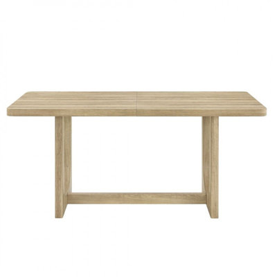Solid Wood Dining Table, Modern Contemporary Dining Room 67" Rectangular Table