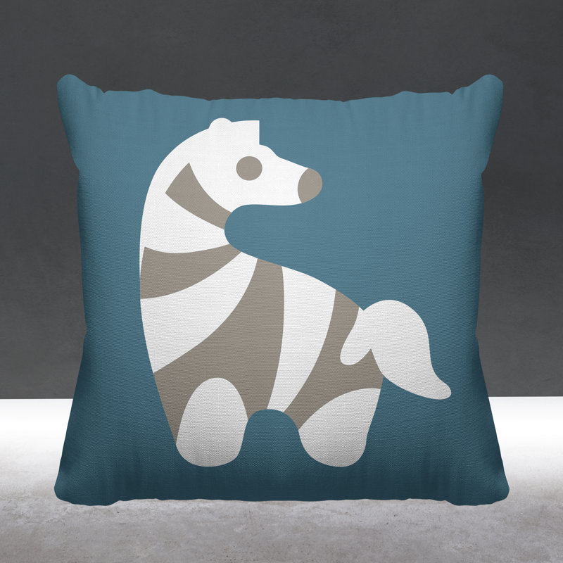 Coussin décoratif Simbi, Ardoise, L 17 po x H 17 po
