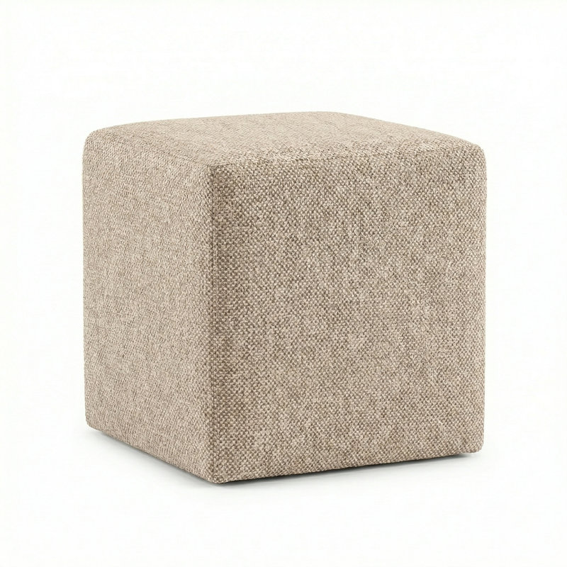 Berlin Gardens Lilly Hive 16" Square Pouf, Dune