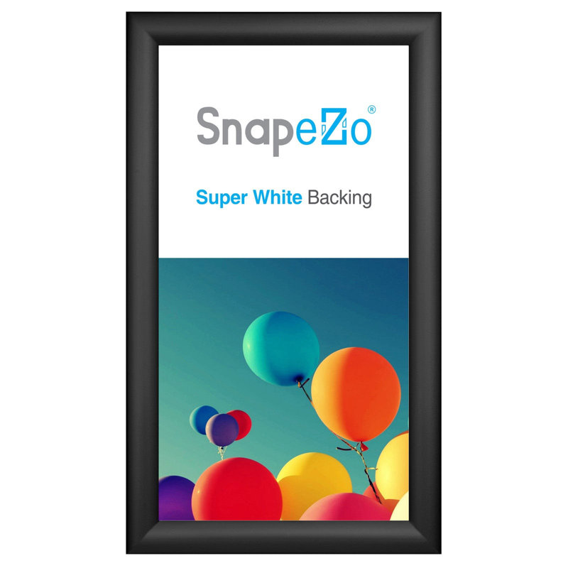 Black Glossy Aluminum Wall Mount Poster Frame 22" x 28"