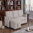Upholstered Pull Out Sectional Sofa With Chaise-286731083