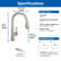 Single Handle 3 Functions Pull-down Sprayer Kitchen Faucet