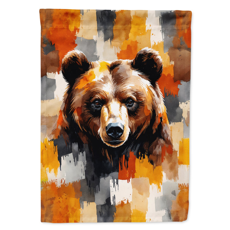 Drapeau de jardin «Bear Uniquely Bear Pride», Taille du jardin, Ours unique