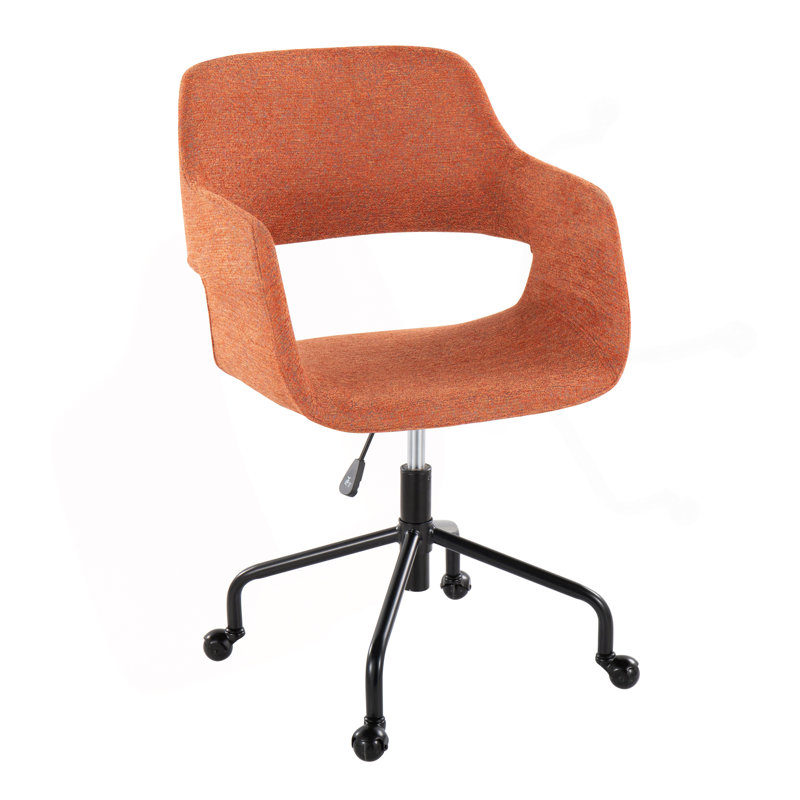 Chaise de bureau Margarit, Orange
