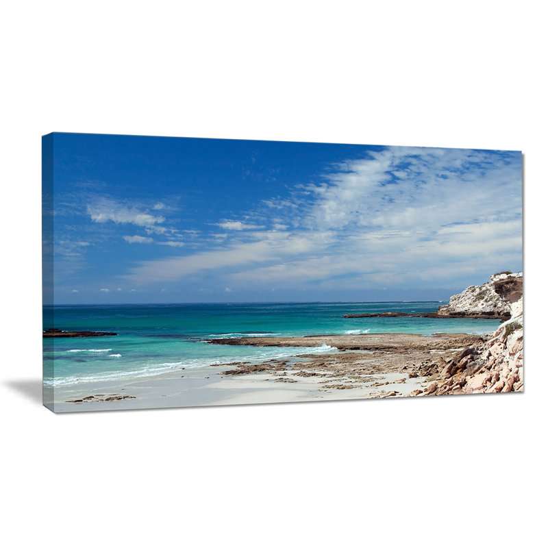 " Rocky Coast Panoramic View ", 20" H x 40" W x 1" D