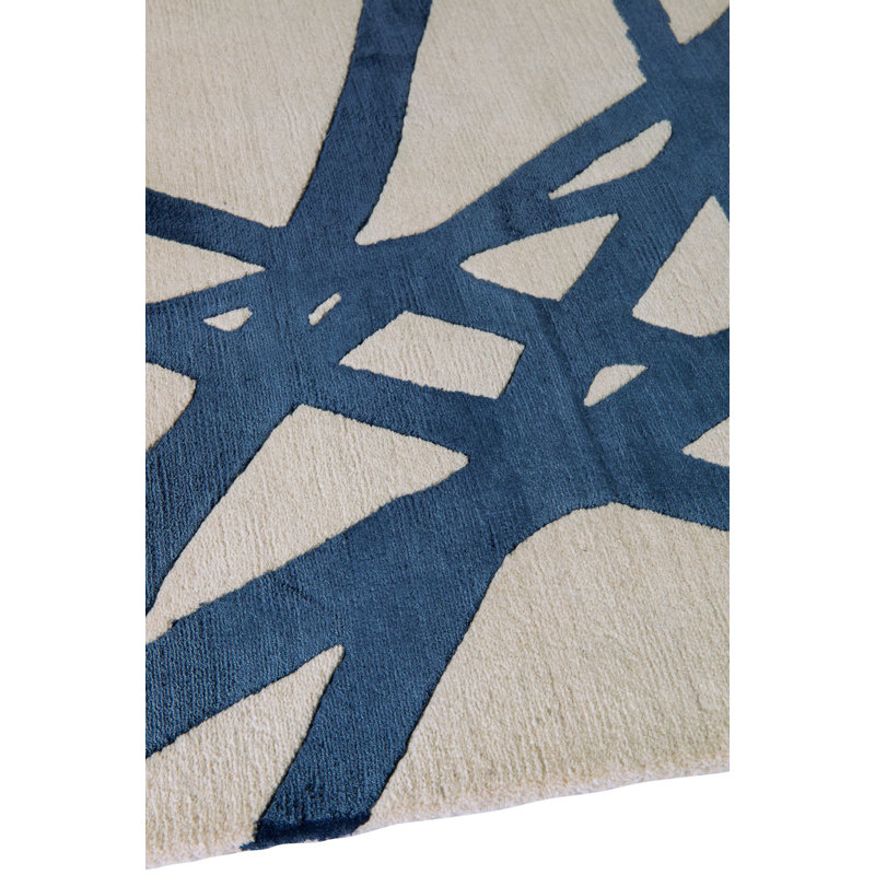 Kelly Wearstler Channels Indigo Runner Area Rug, Runner 2'9" x 12'