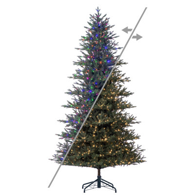 Vickerman 10' x 67" Colorado Fir Artificial Pre-Lit Christmas Tree with 1900 LED Color Changing 3mm Low Voltage 6 Function Wide Angle Coaxial Lights