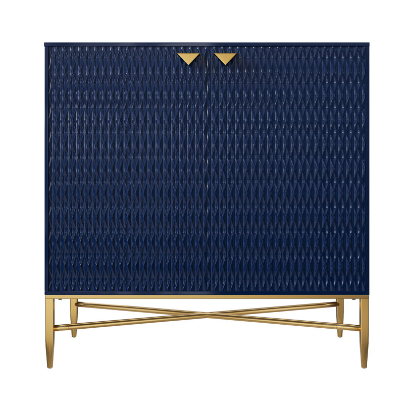 Letika 2 - Door Accent Cabinet Sideboard, Blue