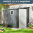 7.5' X 4.5' Storage Room With Window Hinge Door