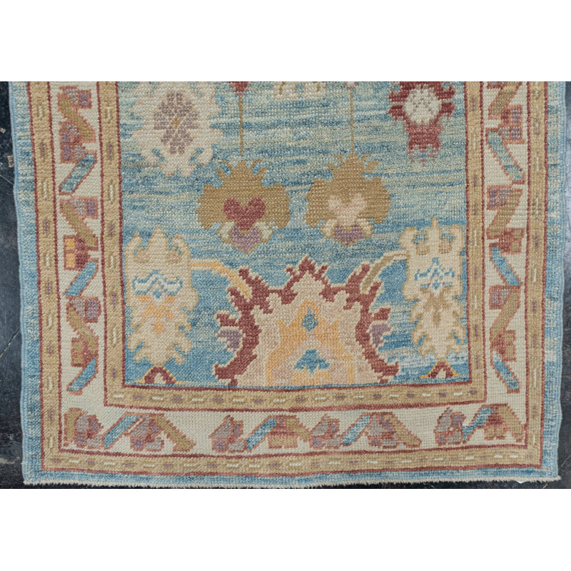 Teandra One-of-a-Kind 3' X 11'11" Hand Knotted Area Rug