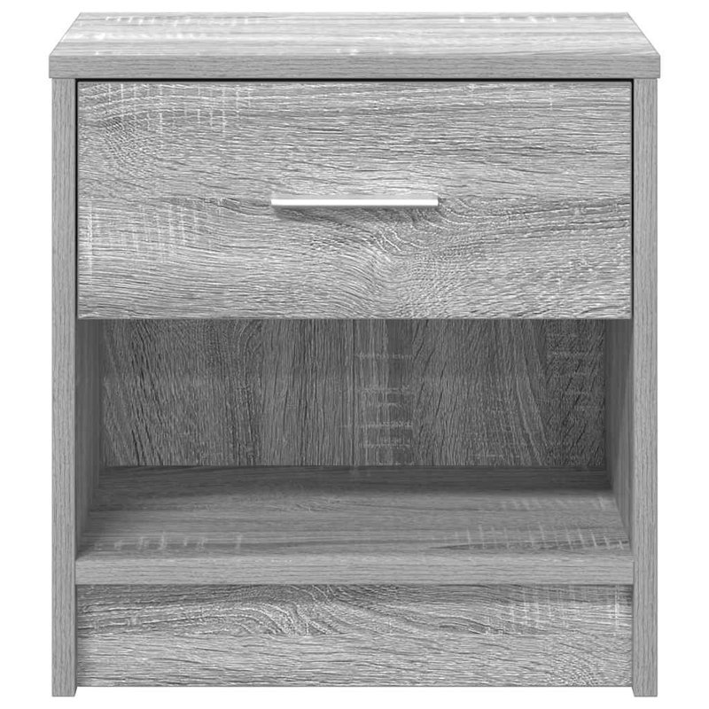 Bedside Cabinets With Drawer, Grey Sonoma, 1