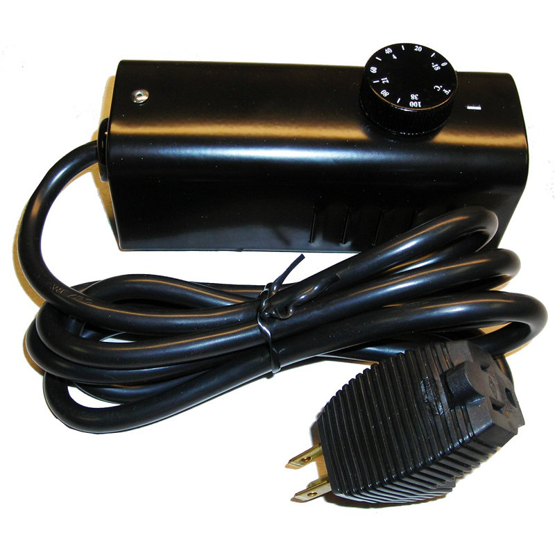 Black Metal Analog Dial Remote Thermostat for Heaters
