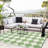 9' x 12' Reversible Outdoor Rug with Carry Bag, Waterproof Plastic Straw Weave, Easy-Clean and Lightweight Design for Patio, RV Camping, and Backyard Use-549743715