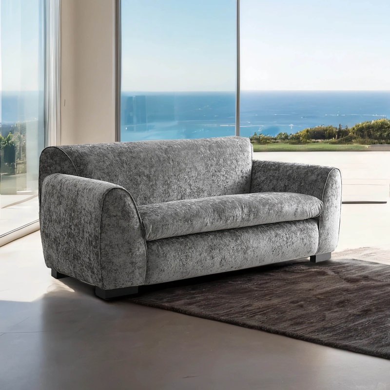 Churchton Loveseat, Gray Chenille