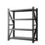 Unité industrielle résistante réglable en métal 4000lbs 69h x 59w 23.6d pour garage d'entrepôt avec tablettes verticales ouvertes à l'arrière 4