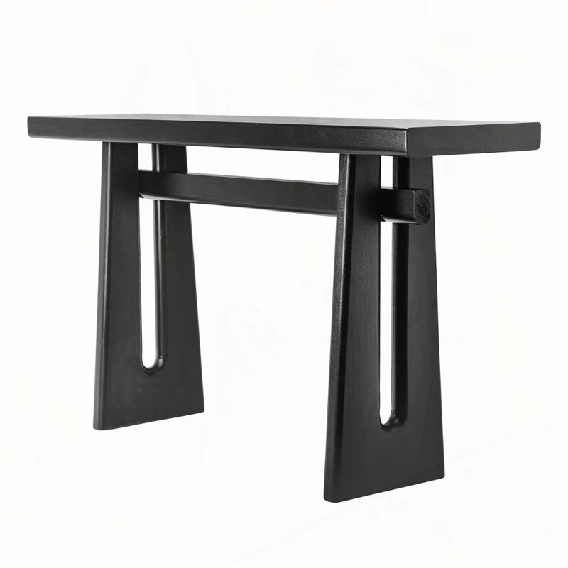 59.2"Long Console Table Sofa Table, Black