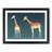 Two Young Giraffes - Single Picture Frame Print-705251805-705251804