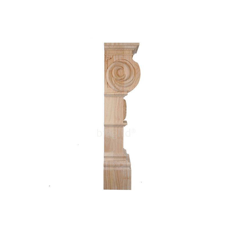 35" Wagon Wheel Style Mantel Fireplace Leg Corbel