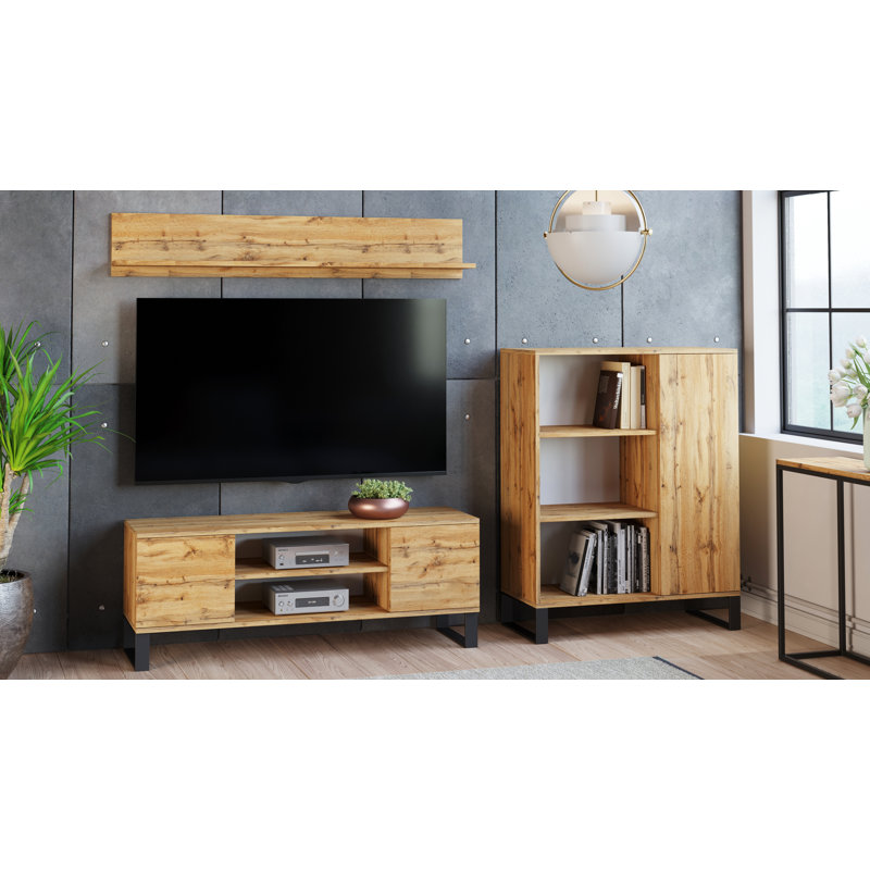 Hottenrott 1 - Door Rectangle Accent Cabinet, Gold Craft Oak