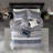 7 Piece Jacquard Comforter Set Navy