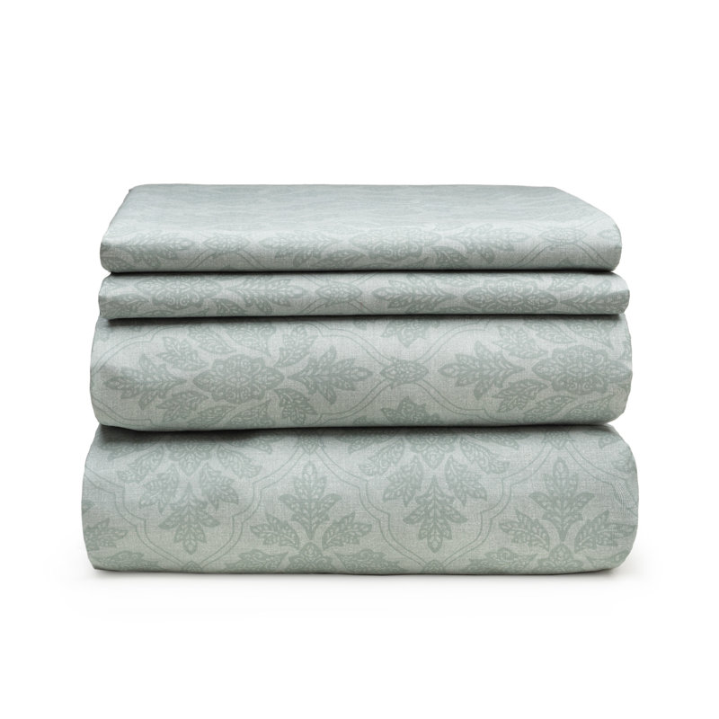 Ensemble de draps 100% coton Classic, Très grand, Aigue-marine