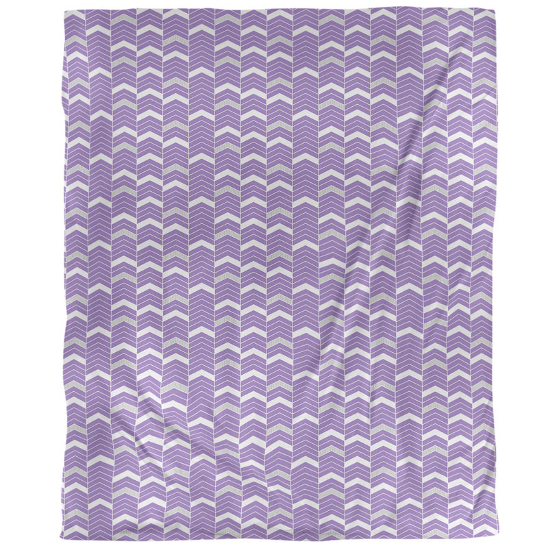 Housse de couette simple Rhonda, Housse de couette pour lit simple, Mauve / Gris, Polyester brossé