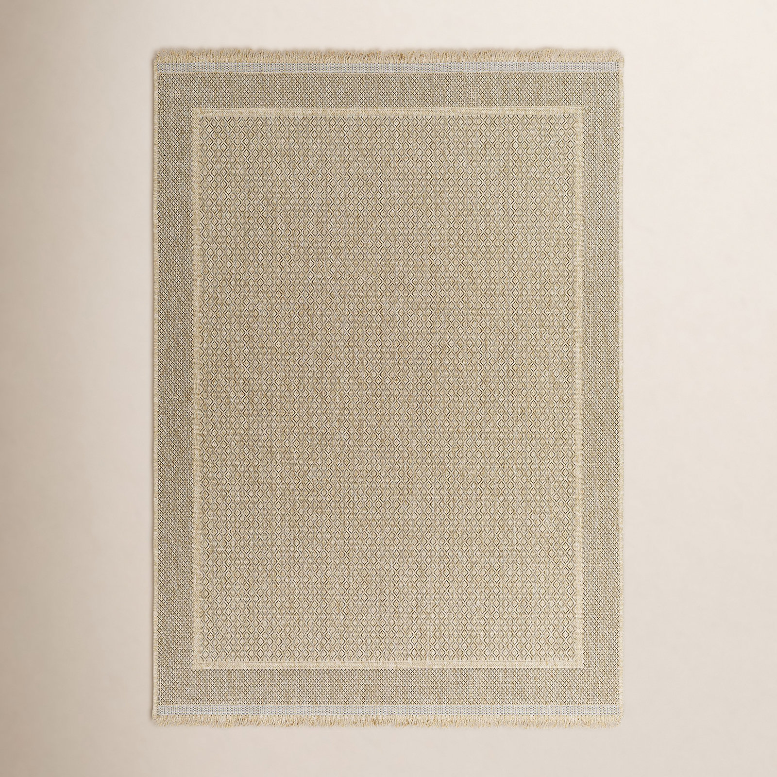 Abbie Beige Outdoor Rug, Rectangle 3'11" x 5'7"