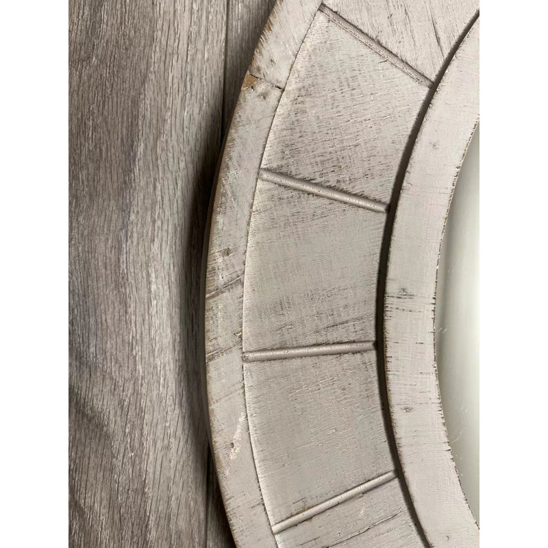 Zavier Wood Flat Wall Mirror