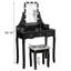 Ensemble coiffeuse et tabouret en bois Pylesville-621925016