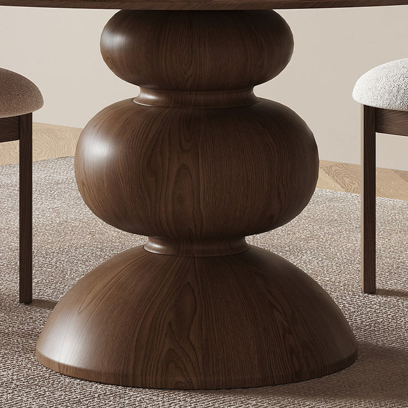 Small round household dining table