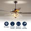 Ventilateur de plafond en cristal 48 pales 48 "avec télécommande et ensemble d'éclairage inclus Chicago