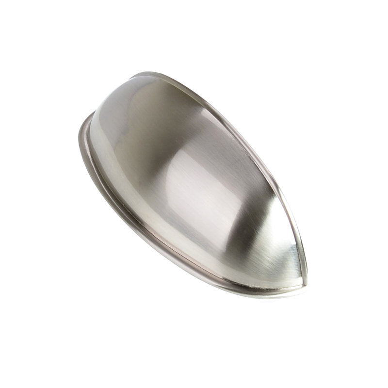 Modern Drawer Handle Wide 3" Center to Center Cup/Bin Pull Multipack (Set of 10)