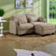 Canapés d'angle à compression, causeuse modulaire moderne en chenille camel pour la maison