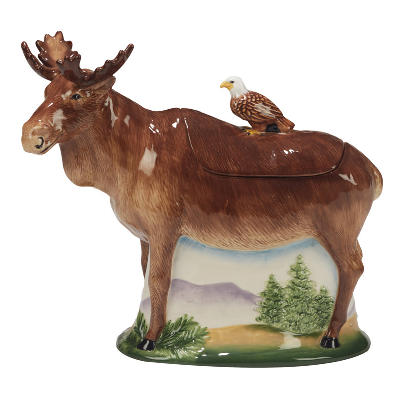 Mountain Summit 3-D Moose Cookie Jar
